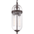 Nuvo Lighting Fathom 2 Light 6" Wide Mini Pendant Mahogany Bronze / Clear
