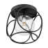 Nuvo Lighting Aurora 13" Wide Flush Mount Ceiling Fixture Black / Polished Nickel