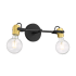 Nuvo Lighting Mantra 2 Light 15" Wide Bathroom Vanity Light Black / Brushed Brass