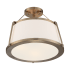Nuvo Lighting Cutty 3 Light 16" Wide Semi-Flush Ceiling Fixture Burnished Brass
