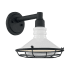Nuvo Lighting Blue Harbor 10" Tall Outdoor Wall Sconce with 10" Width Gloss White / Textured Black