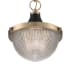 Nuvo Lighting Faro 10" Wide Pendant Burnished Brass / Black Accents