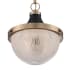 Nuvo Lighting Faro 13" Wide Pendant Burnished Brass / Black Accents