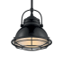 Nuvo Lighting Upton 10" Wide Pendant Gloss Black / Silver