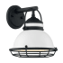 Nuvo Lighting Upton 11" Tall Outdoor Wall Sconce Gloss White / Textured Black