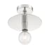Nuvo Lighting Bizet 10" Wide Semi-Flush Ceiling Fixture Polished Nickel
