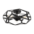 Nuvo Lighting Zemi 3 Light 20" Wide Semi-Flush Ceiling Fixture Black