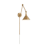 Nuvo Lighting Delancey 10" Tall Wall Sconce With Swing Arm Burnished Brass