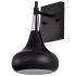 Nuvo Lighting Phoenix 12" Tall Wall Sconce Matte Black / Polished Nickel