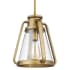 Nuvo Lighting Everett 10" Wide Mini Pendant Natural Brass
