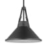 Nuvo Lighting Zelda 14" Wide Pendant Black / Black