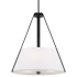 Nuvo Lighting Brewster 3 Light 22" Wide Pendant with Shade Black