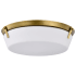 Nuvo Lighting Rowen 4 Light 19" Wide Flush Mount Ceiling Fixture with Shade Natural Brass