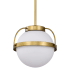 Nuvo Lighting Lakeshore 10" Wide Pendant Natural Brass