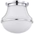 Nuvo Lighting Valdora 11" Wide Flush Mount Bowl Ceiling Fixture Polished Nickel