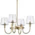 Nuvo Lighting Brookside 4 Light 24" Wide Chandelier Vintage Brass