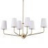 Nuvo Lighting Cordello 6 Light 38" Wide Linear Pendant Vintage Brass