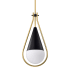 Nuvo Lighting Admiral 7" Wide Mini Pendant with Shade Matte Black