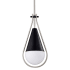 Nuvo Lighting Admiral 7" Wide Mini Pendant with Teardrop Shade Matte Black