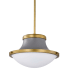 Nuvo Lighting Lafayette 14" Wide Pendant Matte Gray