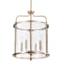 Nuvo Lighting Yorktown 4 Light 16" Wide Taper Candle Pendant Burnished Brass