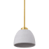 Nuvo Lighting Collins 8" Wide Mini Pendant Brushed Brass