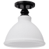 Nuvo Lighting Russel 10" Wide Semi-flush Ceiling Fixture Matte Black