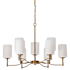 Nuvo Lighting Liam 9 Light 30" Wide Chandelier Burnished Brass