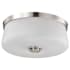 Nuvo Lighting Lune 3 Light 16" Wide Flush Mount Ceiling Fixture Brushed Nickel