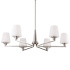 Nuvo Lighting Lune 6 Light 40" Wide Chandelier Brushed Nickel