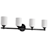 Nuvo Lighting Solara 4 Light 33" Wide Vanity Light Matte Black