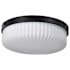 Nuvo Lighting Solara 3 Light 17" Wide Flush Mount Drum Ceiling Fixture Matte Black