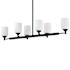 Nuvo Lighting Solara 6 Light 40" Wide Linear Pendant Matte Black