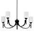 Nuvo Lighting Solara 5 Light 30" Wide Chandelier Matte Black