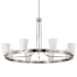 Nuvo Lighting Royale 8 Light 40" Wide Ring Chandelier Brushed Nickel