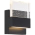 Nuvo Lighting Ellusion 6" Tall LED Bathroom Sconce Matte Black