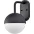 Nuvo Lighting Atmosphere 14" Tall LED Outdoor Wall Sconce Matte Black / Opal