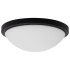 Nuvo Lighting Button 11" Wide LED Flush Mount Bowl Ceiling Fixture Matte Black