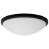 Nuvo Lighting Button 17" Wide LED Flush Mount Bowl Ceiling Fixture Matte Black