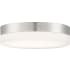 Nuvo Lighting Pi 14" Wide LED Flush Mount Bowl Ceiling Fixture with a Polymer Shade Brushed Nickel