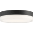 Nuvo Lighting Pi 14" Wide LED Flush Mount Bowl Ceiling Fixture with a Polymer Shade Black
