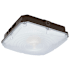 Nuvo Lighting 9" Wide Flush Mount Square Outdoor Ceiling Fixture Bronze