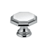 Omnia Classic & Modern 1-3/16 Inch Mushroom Cabinet Knob Polished Chrome