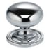 Omnia Classic & Modern 1 Inch Mushroom Cabinet Knob Polished Chrome