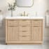 Ove Decors Xander 48" Free Standing Single Basin Vanity Set with Cabinet and Cultured Marble Vanity Top Sahara Birch