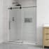 Ove Decors Reva 74" High x 60" Wide Sliding Frameless Shower Door with Clear Glass Black