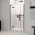 Ove Decors Tampa 72" High x 48-1/16" Wide Hinged Frameless Shower Door with Clear Glass Black