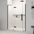 Ove Decors Tampa 72" High x 60-1/16" Wide Hinged Frameless Shower Door with Clear Glass Black