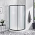 Ove Decors Breeze 73-3/8" High x 40-1/16" Wide x 40-1/16" Deep Sliding Framed Shower Enclosure With Frosted Glass Black