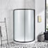 Ove Decors Breeze 73-3/8" High x 40-1/16" Wide x 40-1/16" Deep Sliding Framed Shower Enclosure With Frosted Glass Black